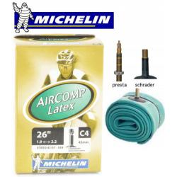 Chambre à Air MICHELIN C4 Latex 26"x1.90/2.20 Schrader