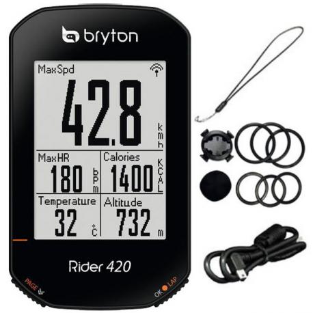 Compteur gps vélo top bryton rider 420