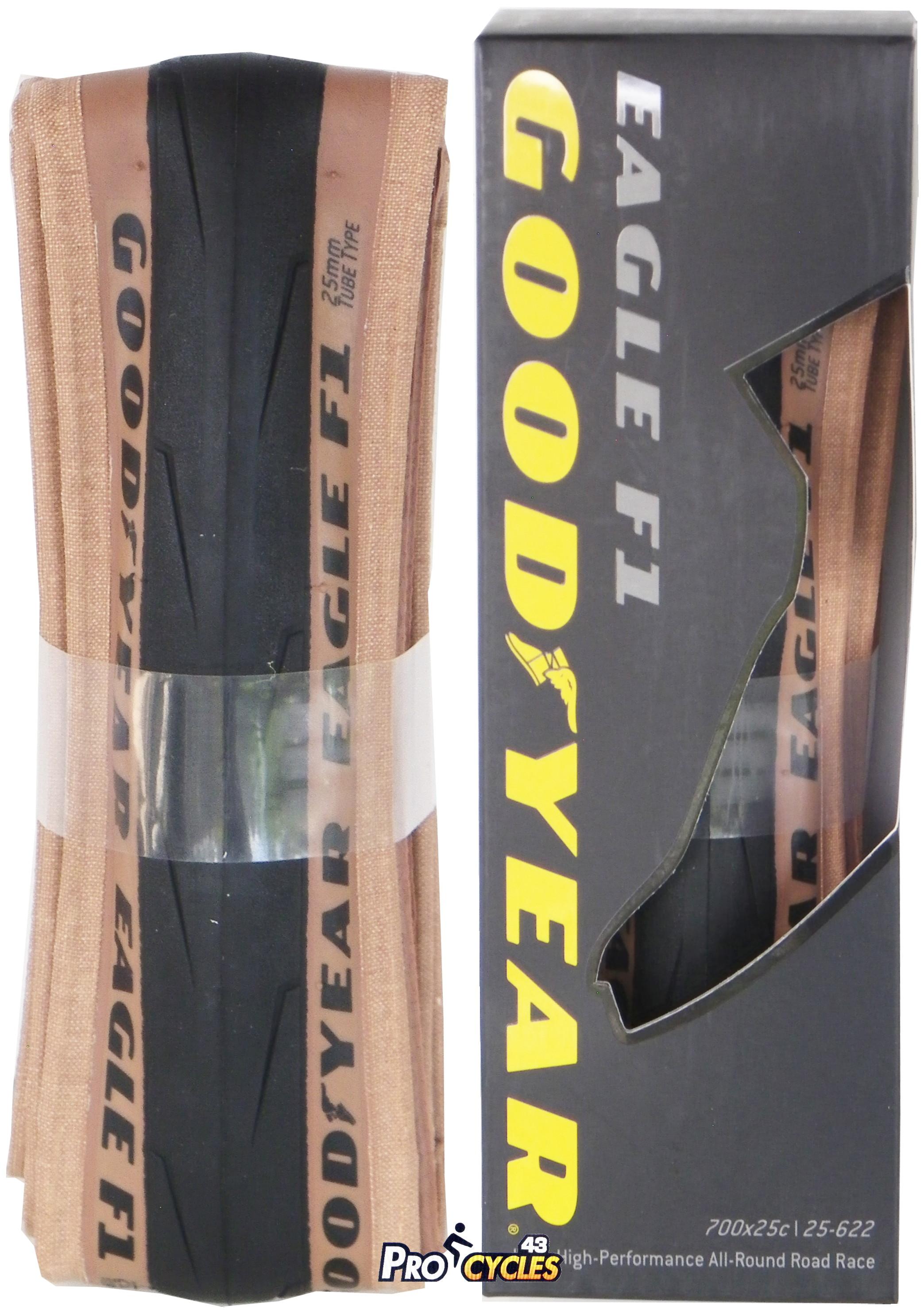 Goodyear Pneu Velo Tubeless 700x25 Pneu GOOD YEAR Eagle F1 Tube