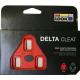Cales pédales LOOK DELTA Rouge 9°