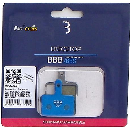 Plaquettes De Frein BBB Shimano Deore...Organiques