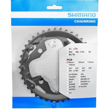 Plateau SHIMANO Alivio FC-M4000 3x9v -40T