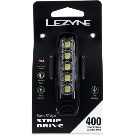 Éclairage LEZYNE STRIP DRIVE 400 Avant