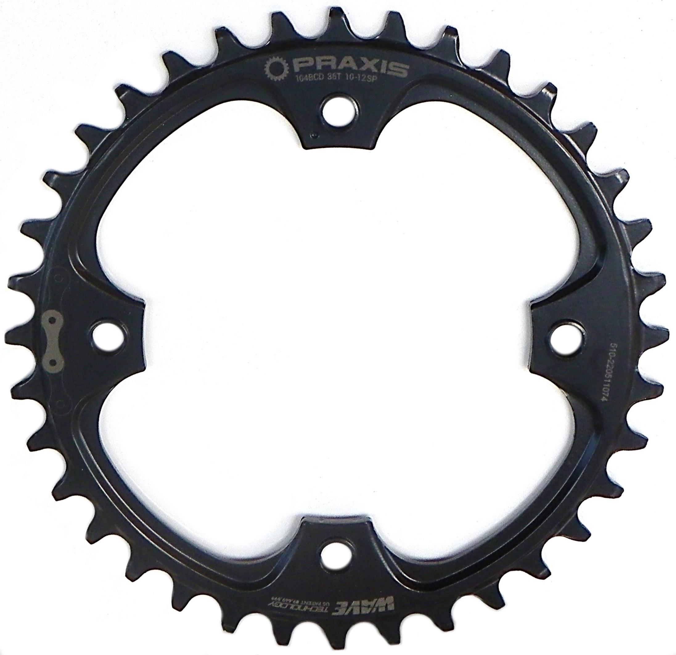 Plateau zelito 25 dents d.74mm argent 5 branches int. -fabricant