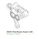 Etriers HOPE RX4+ Flat Mount Sram DOT