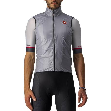 Coupe Vent CASTELLI Aria Sans Manches - Gris Clair