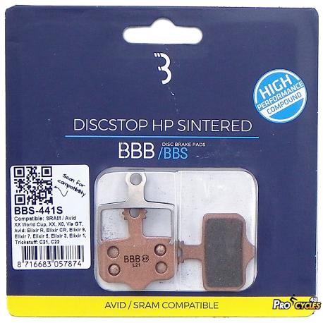 Plaquettes De Frein BBB Avid Elixir DB, Level.... Métal