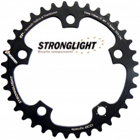 Plateau STRONGLIGHT CT2 Campagnolo 11Vit - 36T/38T