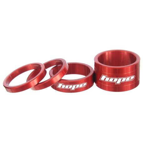 Entretoises SB3 Spacers Alu 1-1/8 Rouge LOT DE 4