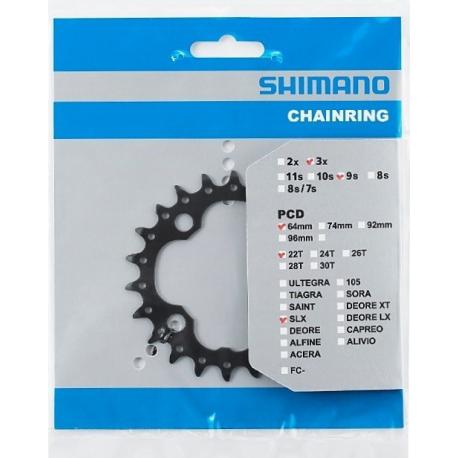Plateau SHIMANO SLX FC-M660 3x9v -32T Intermédiaire