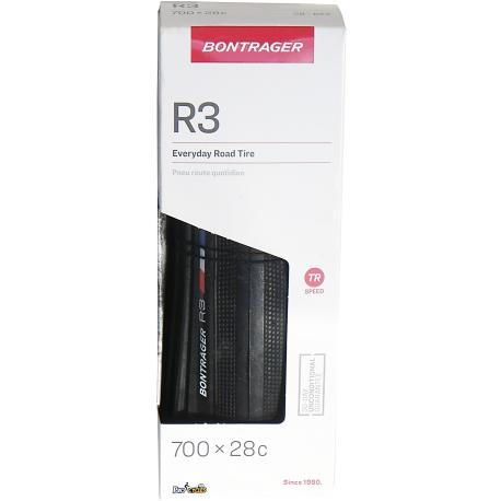 Pneu BONTRAGER R3 Hard-Case Lite Tube-Type - Noir