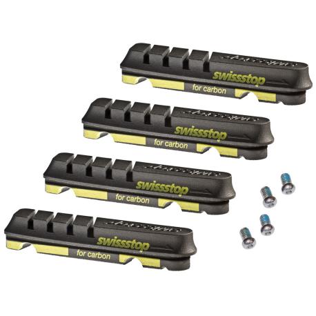 Patins SWISSSTOP Flash Evo Black Prince (Shimano) Carbon x4