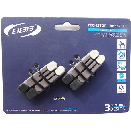 Patins BBB TechStop BBS-27T (Shimano/Sram/Campagnolo) x4