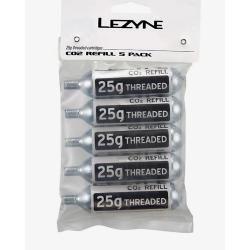 Pack LEZYNE de 5 Cartouches CO2 Filetée