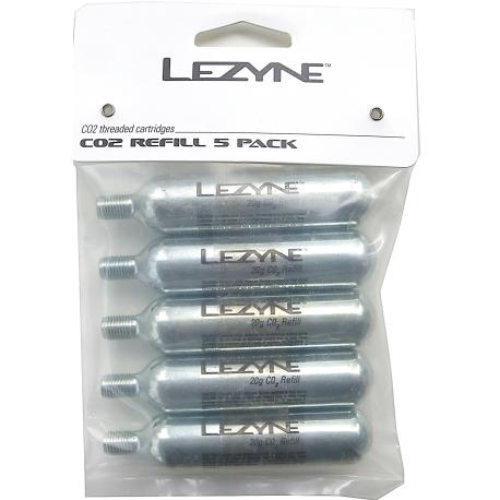 Pack LEZYNE de 5 Cartouches CO2 Filetée
