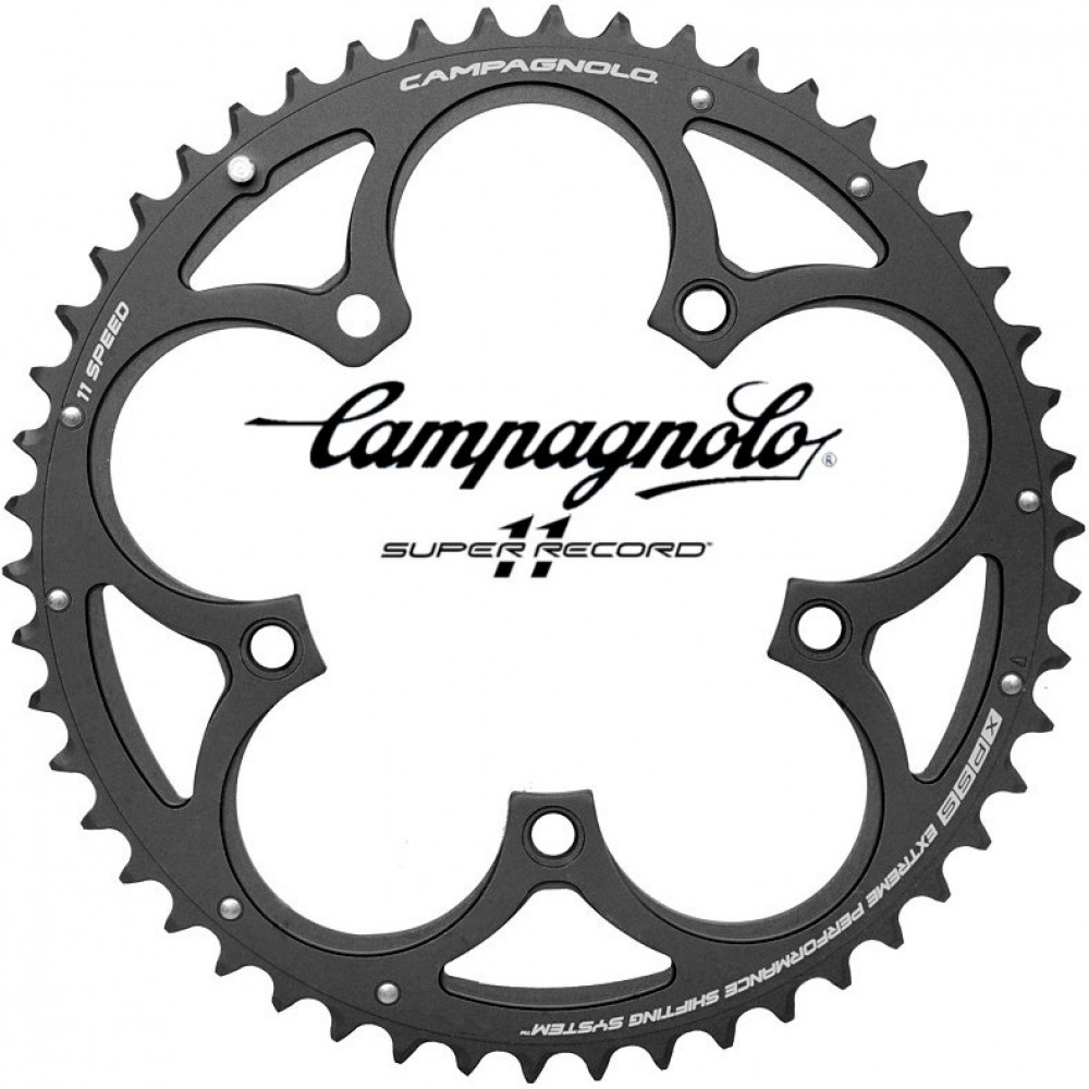 Plateau neuf comp Campagnolo extérieur 51dts diamètre 135 alu noir 5 branches