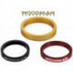 Entretoises WOODMAN SL Ring 1'-1/8" Aluminium LA PAIRE 5mm