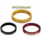 Entretoises WOODMAN SL Ring 1'-1/8" Aluminium LA PAIRE 5mm