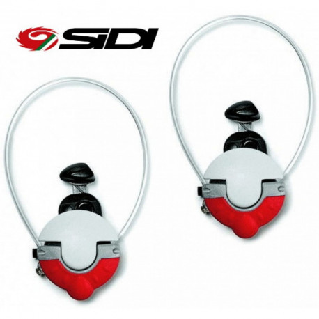SIDI TECNO II Boucles De Remplacement Blanc/Rouge