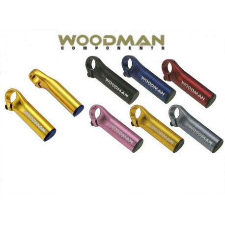 Bar Ends WOODMAN Chupa L Gris