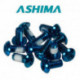 Kit Vis Freins à Disque ASHIMA x12 Bleu