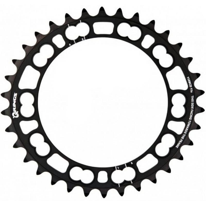 Plateau ROTOR Q-RINGS 38T - 110mm 5 Trous - Noir - Neuf