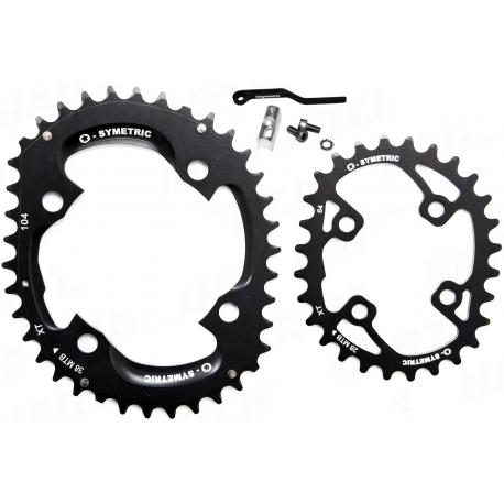 Kit Plateau O.SYMETRIC SHIMANO XT 38/28 - 2x10v